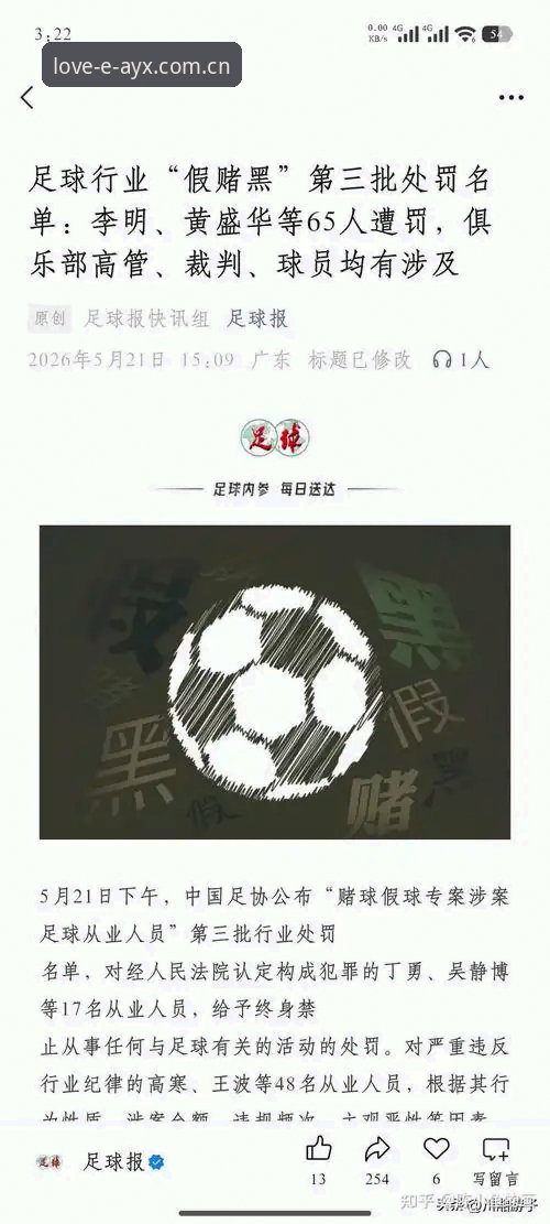 资深用户分享：足协第三批禁足名单深度解析与爱游戏平台观赛心得